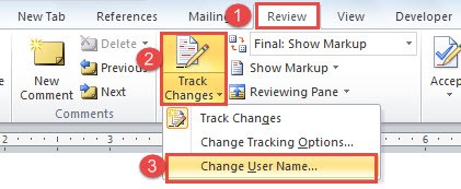 Microsoft Word Mac 2016 Change Author Name Tracked Changes